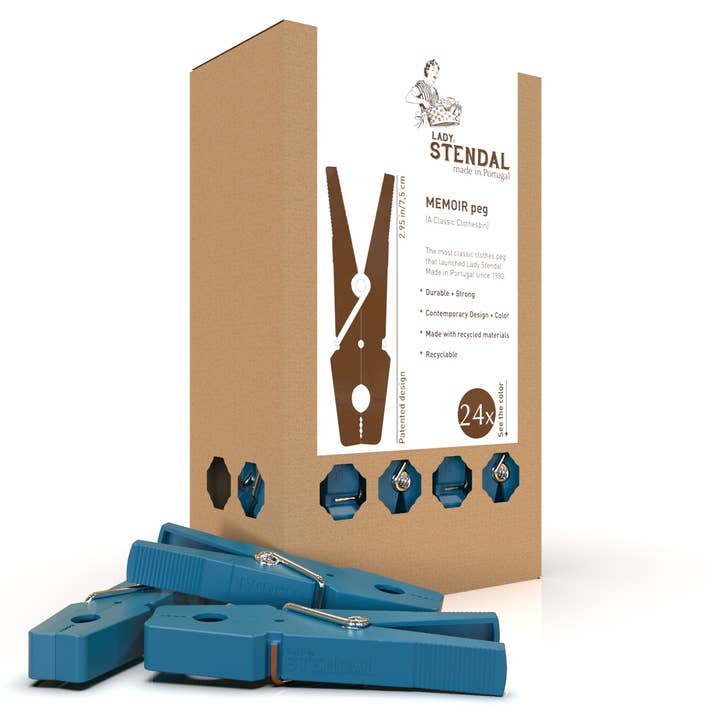 Trendy Tripper – wholesale Clothes clips – Clothespins 24-Pk Box | Eco Recycled Material Made Portugal3