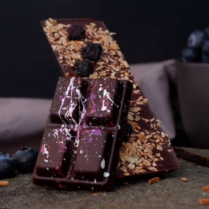 Third Bean - Wholesale Chocolate bar - Coconut Blueberry Vanilla Dark Chocolate Bar0