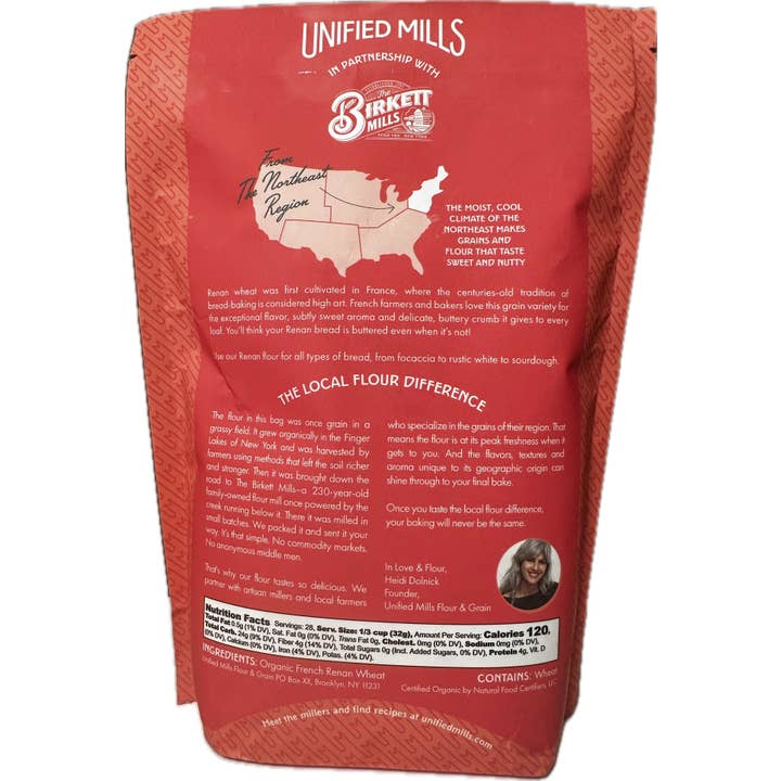Unified Mills Flour & Grain - Vente Farines - Farine de blé Renan française, certifiée biologique8