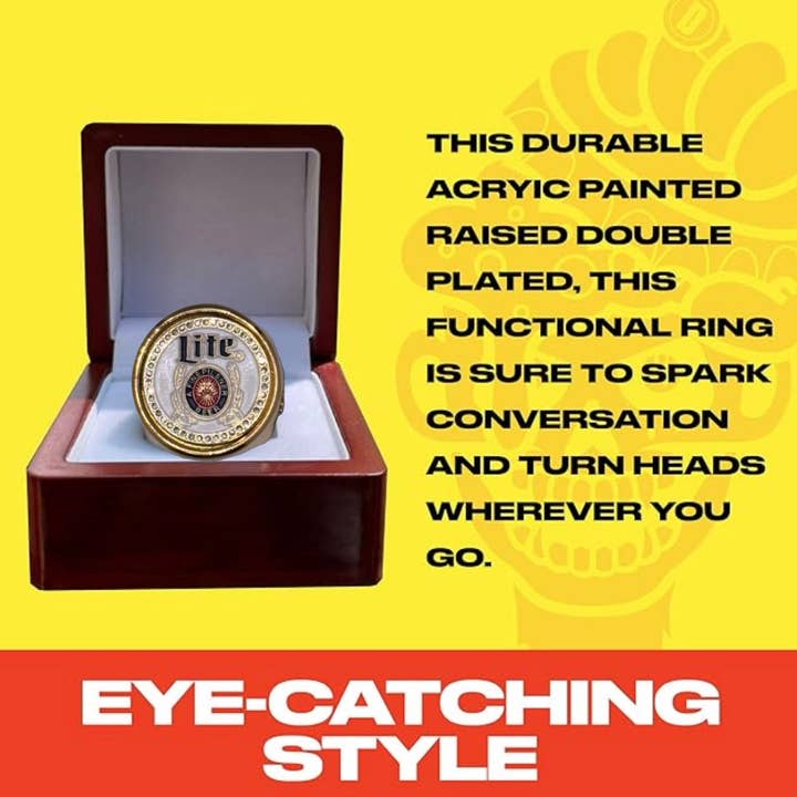 Brassa The deCAPitator ring bottle & can tab opener LLC - Wholesale DIY Beer/Alcohol Kit - Miller Lite deCAPitator ring bottle cap and can tab opener!1