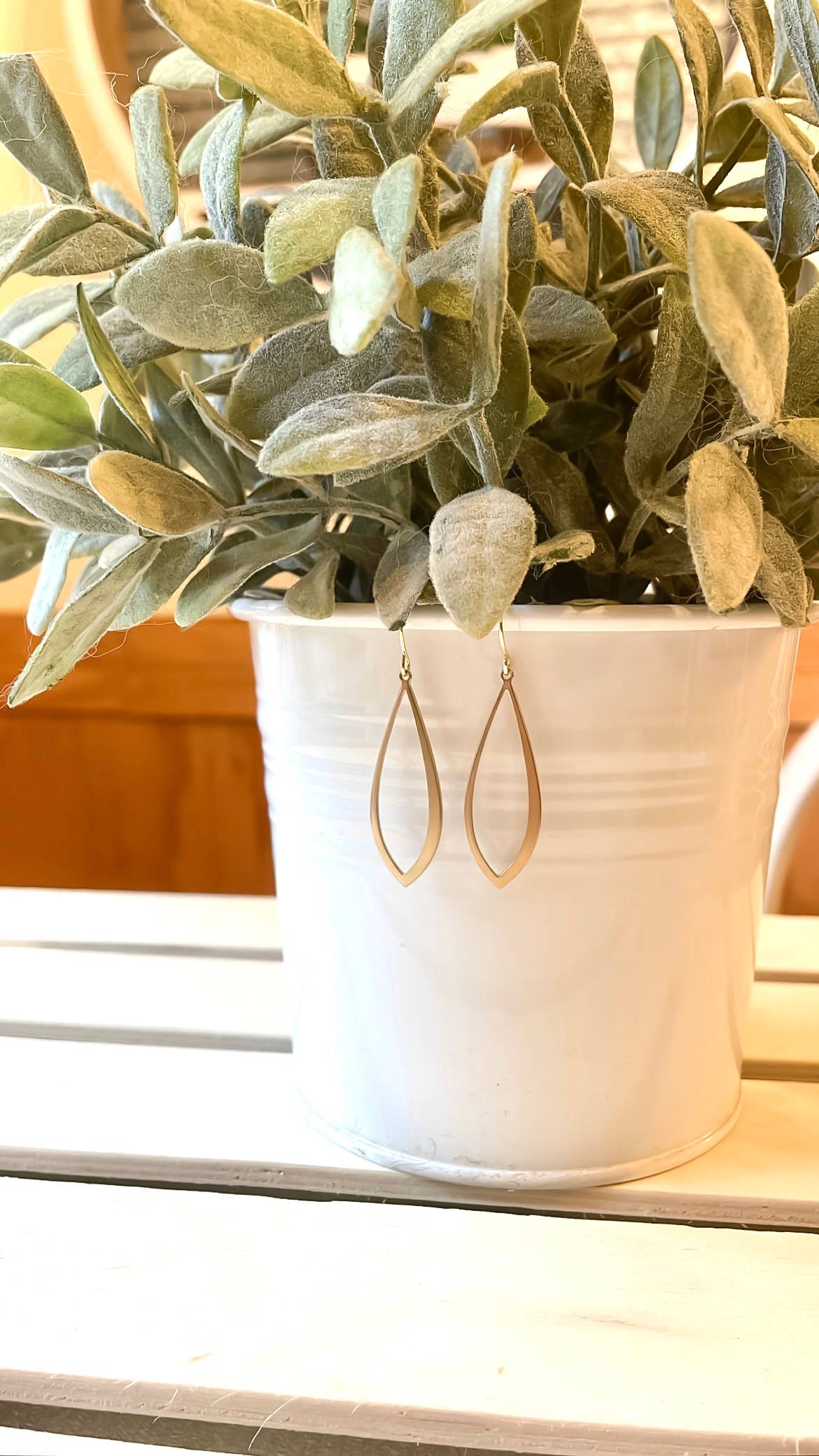 Clover + Coast Designs - Wholesale Dangle Earrings - Small Hollow Marquis