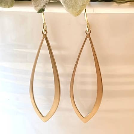 Clover + Coast Designs - Wholesale Dangle Earrings - Small Hollow Marquis0
