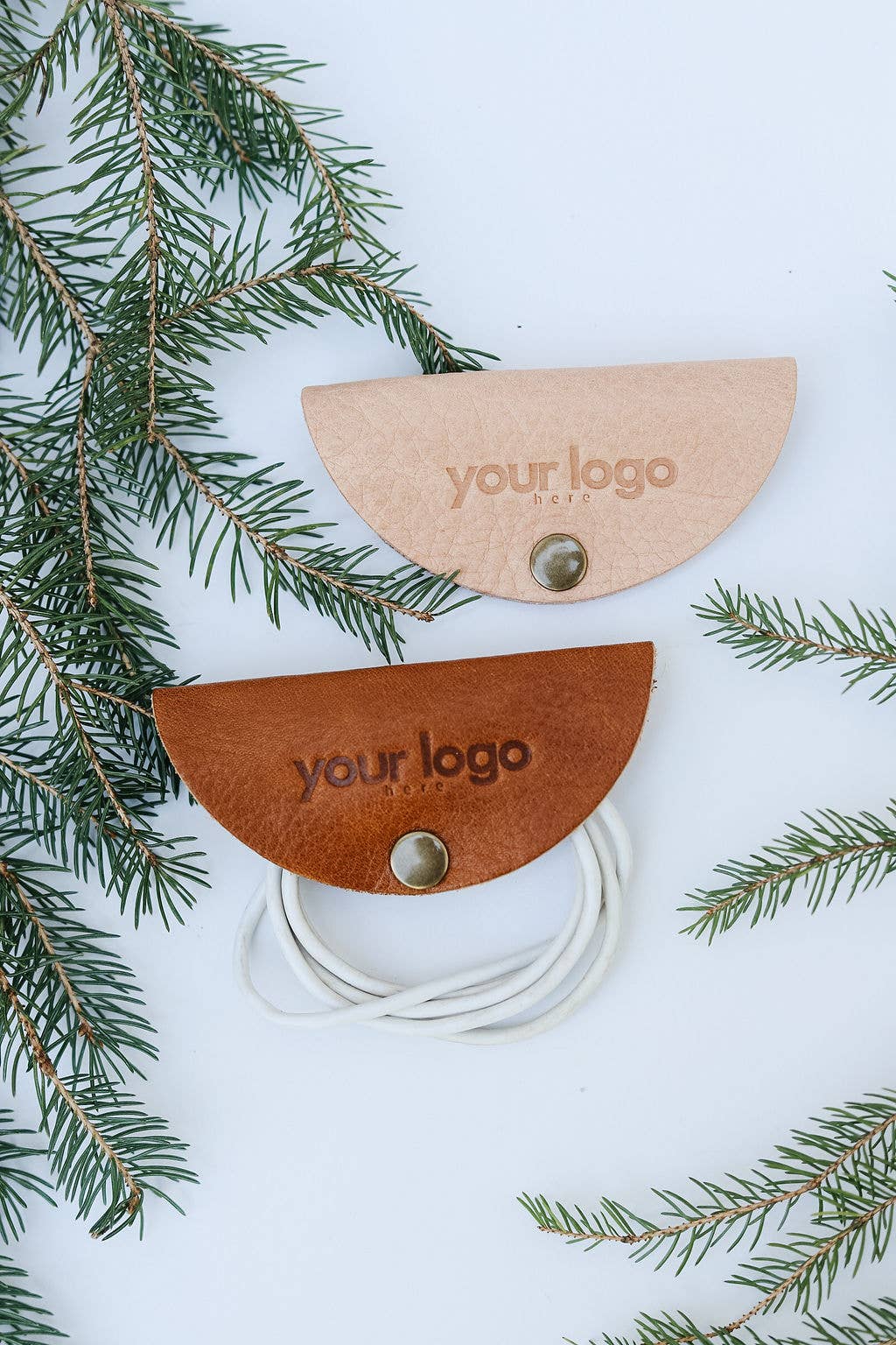 Aura Design Co. - Wholesale Cord Holder - Custom Leather Cord Taco - Cord Organizer0