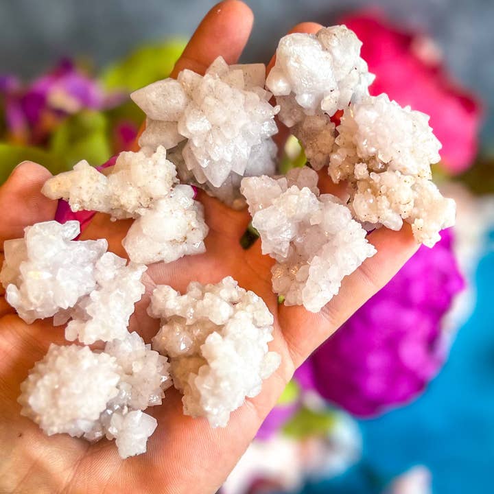 Mandala Gems – Engroshandel Spirituelle sten og krystaller – Krystalliserede lyserøde kvarts klynger, SJÆLDNE rosenkvarts klynger fra Tata Marokko9