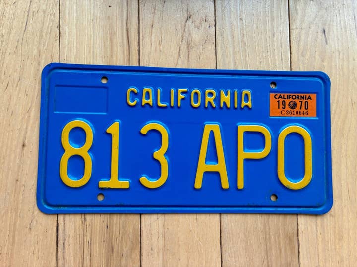 1970 California License Plate for wholesale by RusticPlates