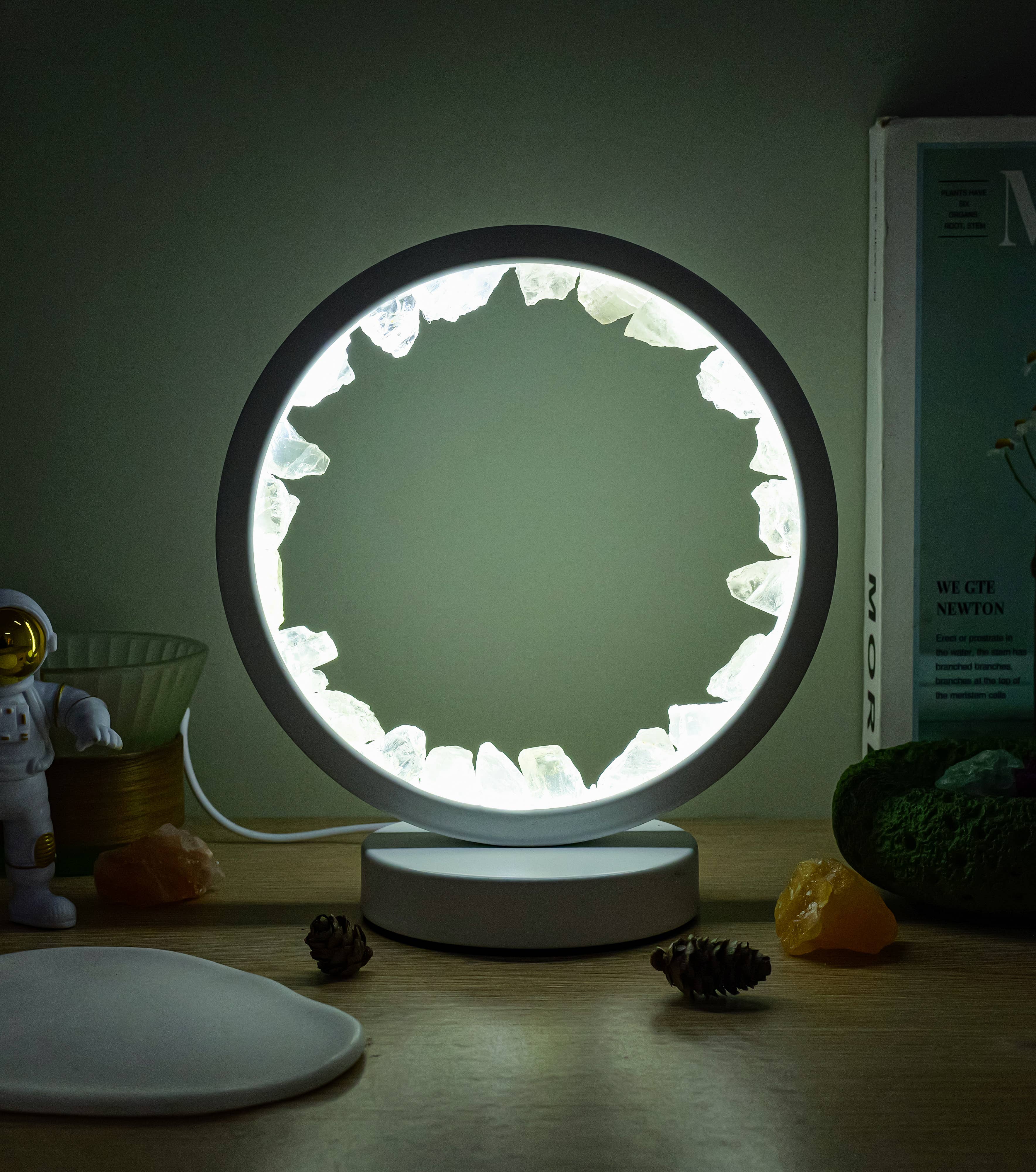 Earth's Gems BTQ - Vendita all'ingrosso Luci notturne - Lampada da Giardino Zen con Pietre Preziose Decorazione Luce Notturna di Cristallo4