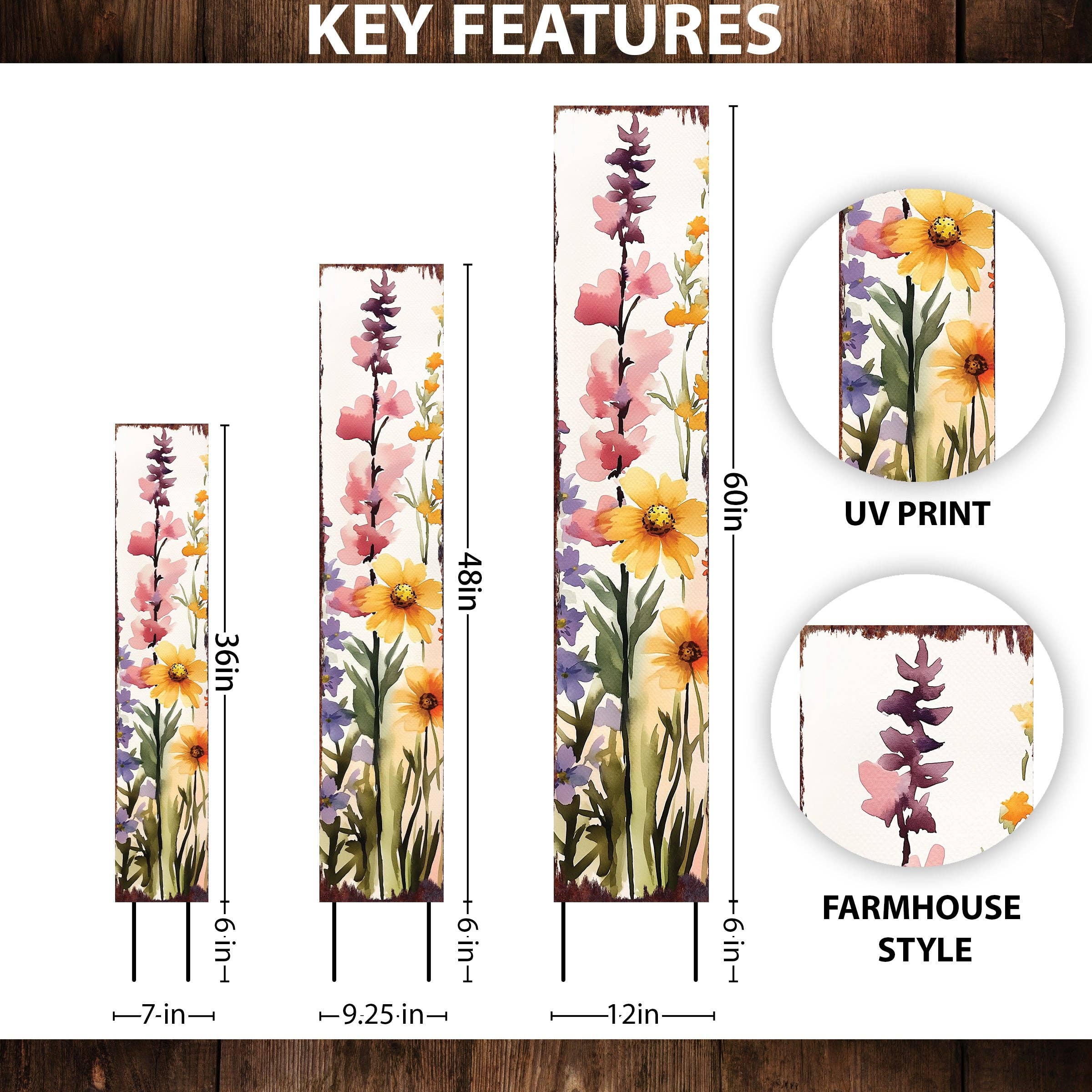 TX USA Corporation – wholesale Gräspiggar – Sommarängsblomma Trädgårdsstake - Utomhus Lantlig Blomsterdekoration1
