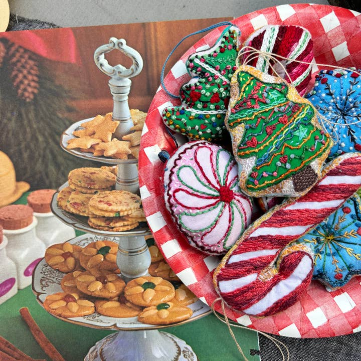 Dropcloth Samplers – Großhandel Kreuzstich-/Stickzubehör – Stickprojekt für Weihnachtsplätzchen