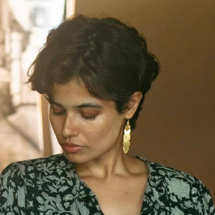 Kaskadenblatt-Ohrringe für den Großhandel von Ekadori