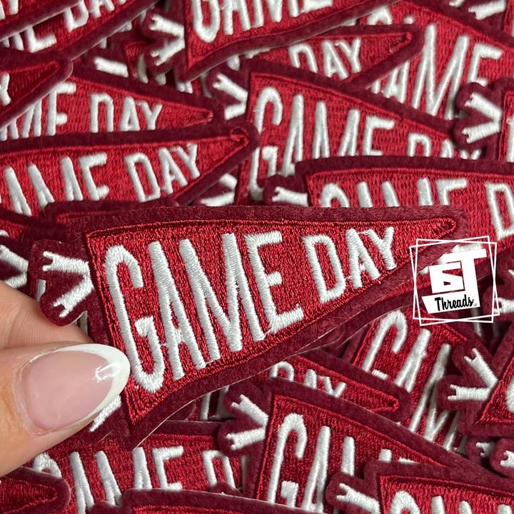 6j Threads LLC - Wholesale Patch - Game Day Pennants....Cap Patches5