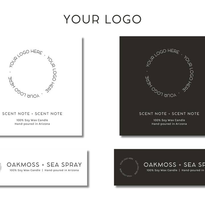 Light + Bark Candle Co. - Wholesale Jar/Filled Candle - 10oz Custom Branded Private Label White Jar Soy Wax Candle6