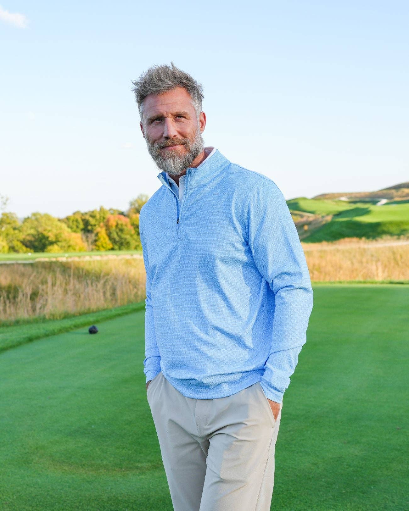 USA Palm - Wholesale Sweatshirt - Unisex - Cloud 1/4 Zip119