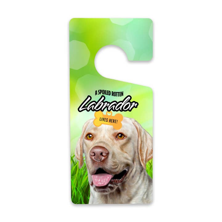 Labrador Door Hanger for wholesale by Real Cool Stickers & Stuff