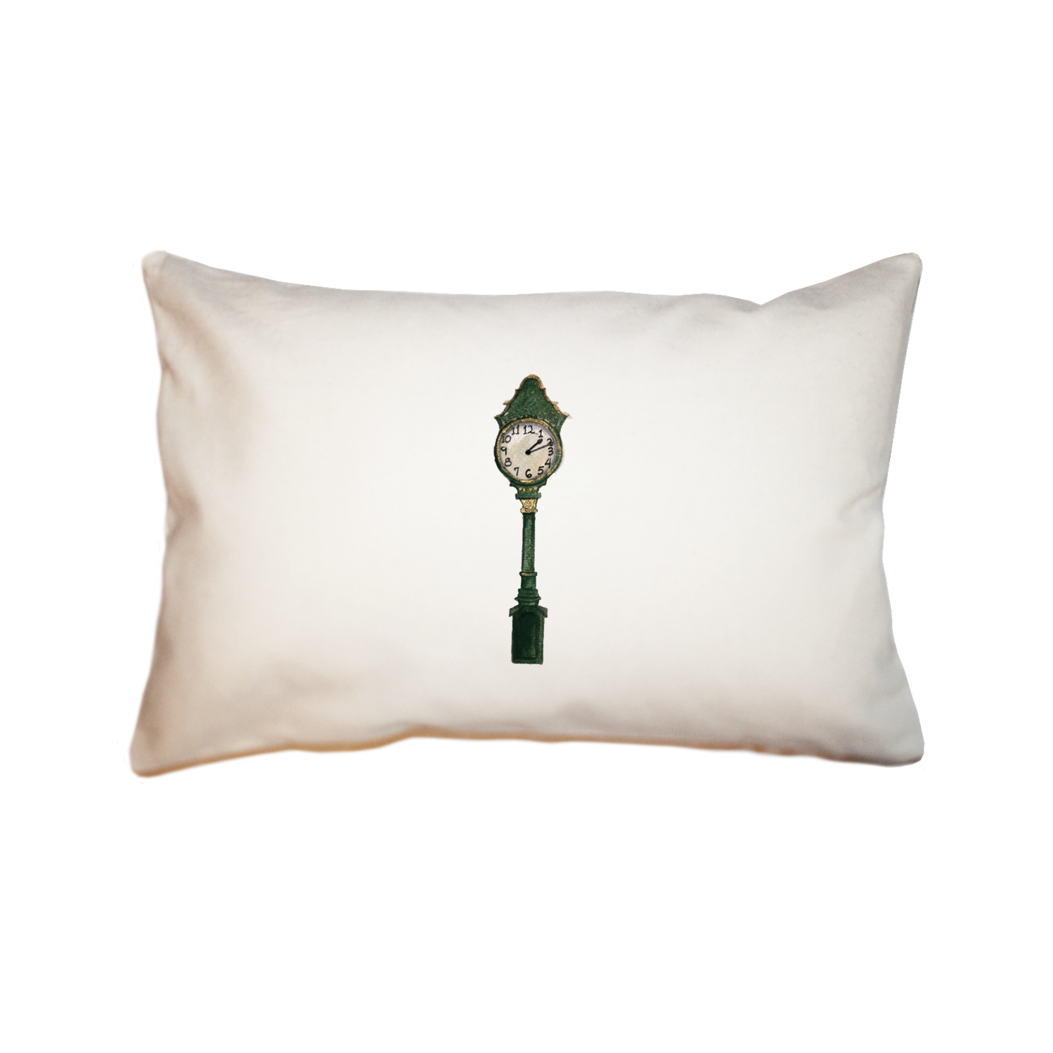 Tina Labadini Designs - Wholesale Throw/Decorative Pillow - green clock large rectangle pillow0