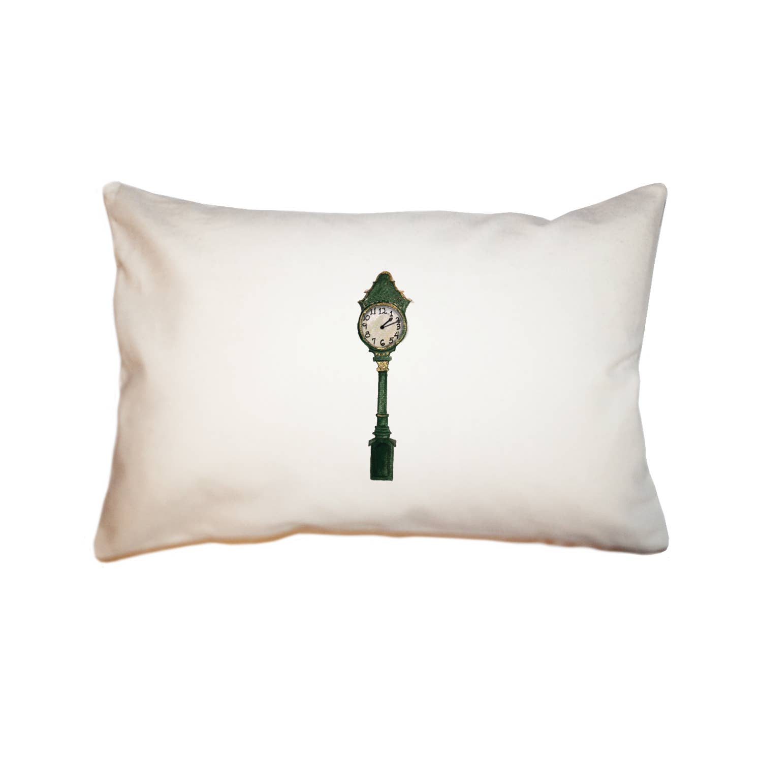 Tina Labadini Designs - Wholesale Throw/Decorative Pillow - green clock large rectangle pillow