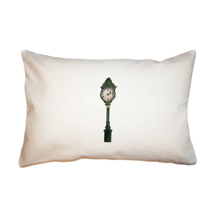 Tina Labadini Designs - Wholesale Throw/Decorative Pillow - green clock large rectangle pillow0