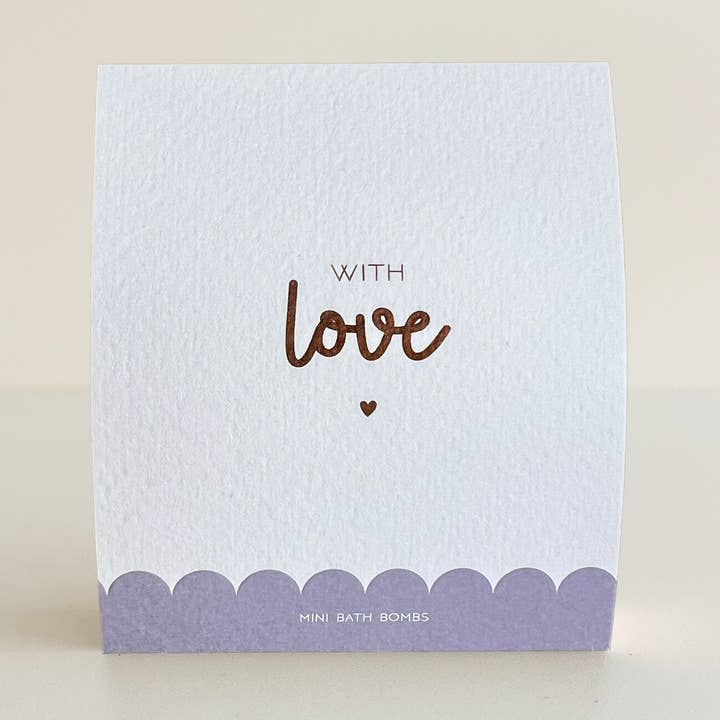 Mini badbomber med kärlek för wholesale av My Paperstation