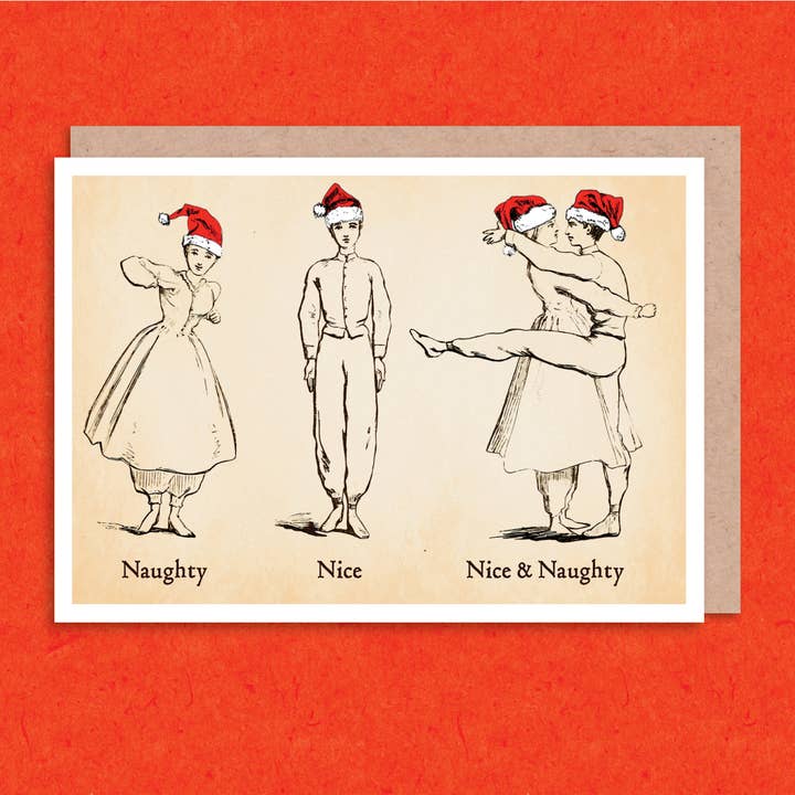 Leuke en Stoute kleine (A1) Kerstkaart voor wholesale door Colossal Sanders