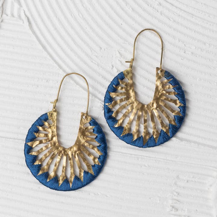 Ten Thousand Villages - Wholesale Dangle Earrings - Roja Sunburst Drop Earrings1