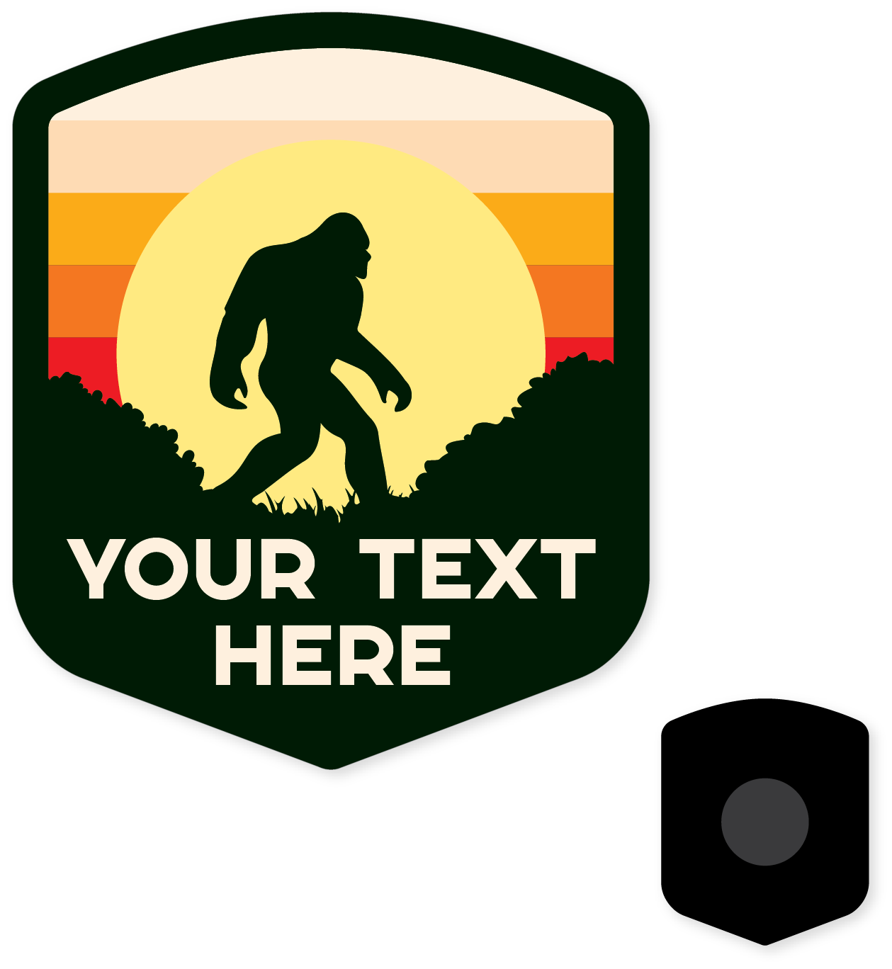 Morris Magnets - Wholesale Magnet - Magnet - Bigfoot Stripe Badge1