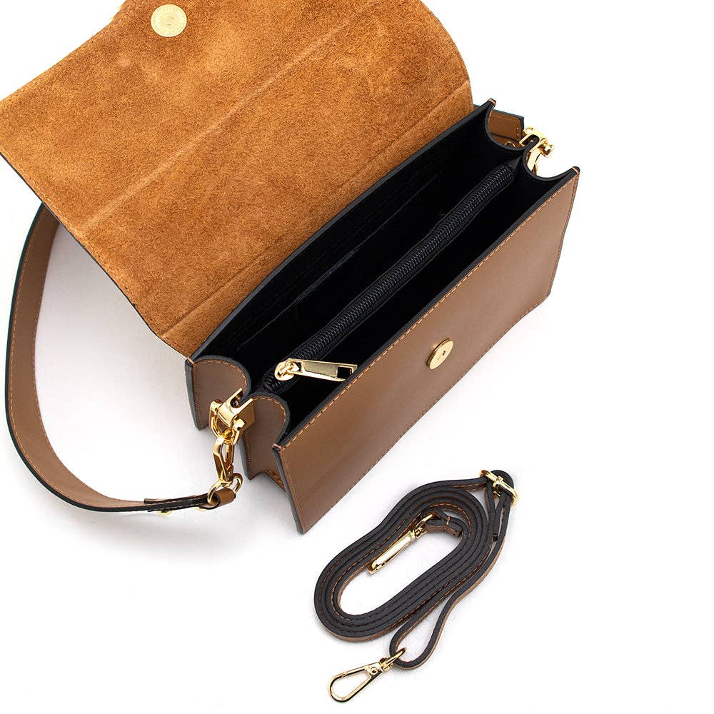 Brun Bolsa de couro 'Atri', marrom para venda a revendedores na Faire2