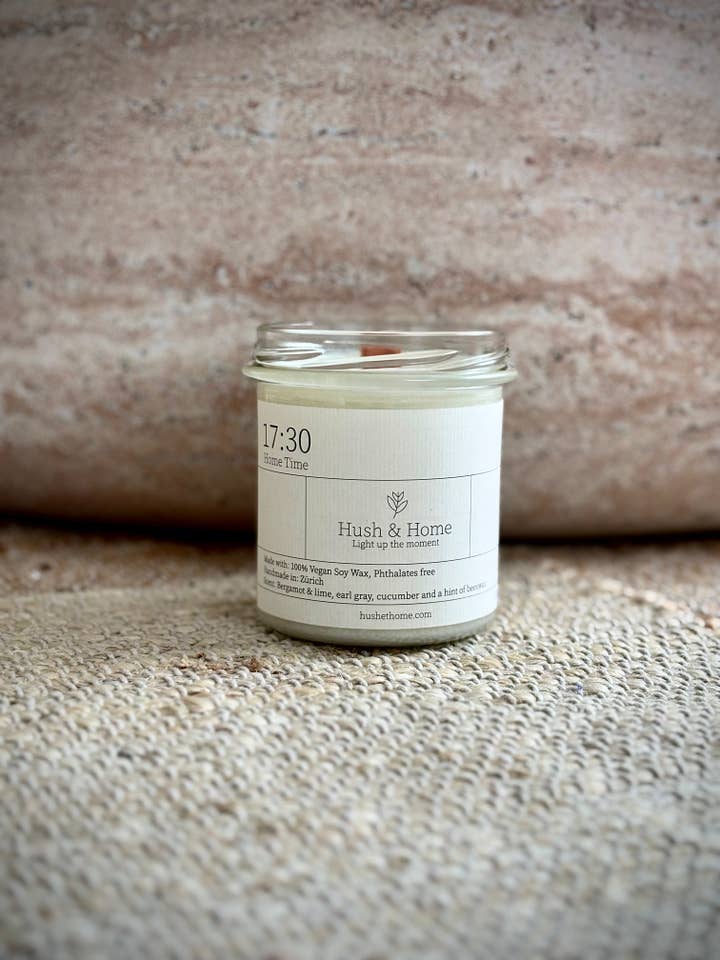 17:30 Home Time | Non-Toxic vegan Candle for wholesale by Hush et Home