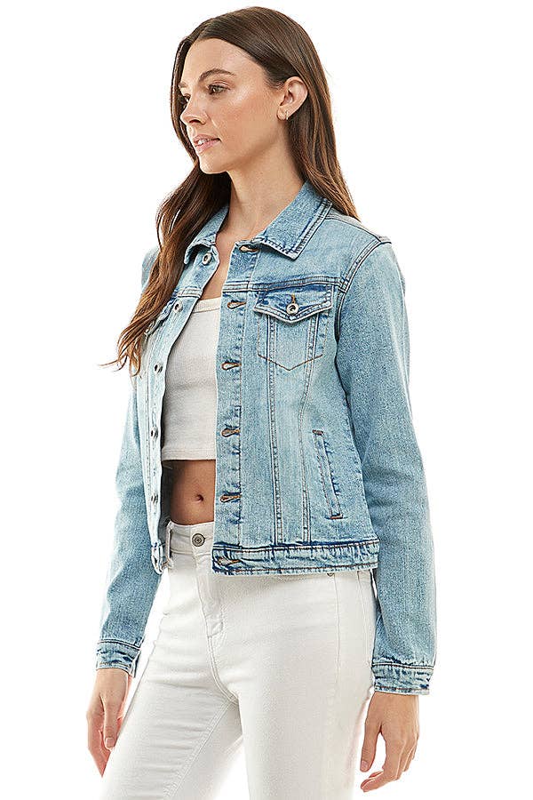 BLUE AGE - Wholesale Denim Jacket - Women's - Cotton Blend Stretched  Ladies  Casual Denim Jacket12