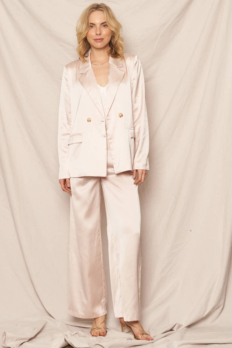En Crème - Wholesale Blazer - Women's - Satin Blazer 9