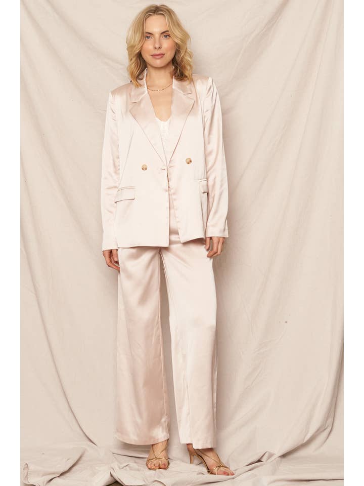 En Crème - Wholesale Blazer - Women's - Satin Blazer 9