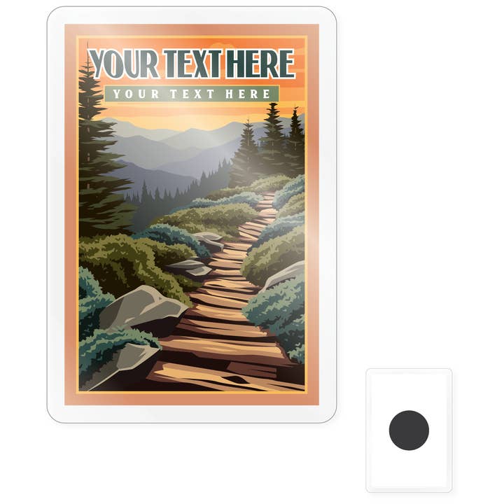 Morris Magnets - Wholesale Magnet - Magnet - Hiking Trail Travel Poster