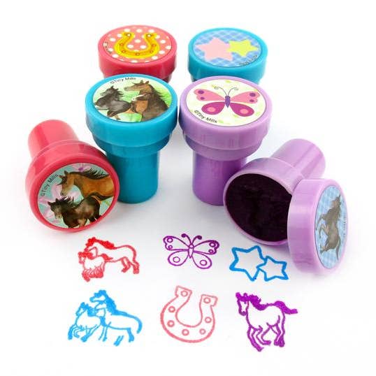 Tiny Mills - Wholesale Rubber/Decorative Stamp - Kids & Baby - Horse and Pony Stampers for Kids