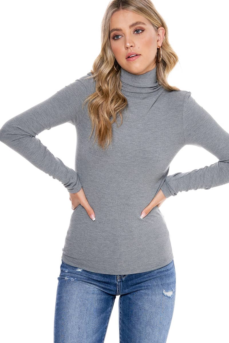 Zutter - Wholesale Knit Top - Women's - RIBBED L/S TURTLE NECK TOP9