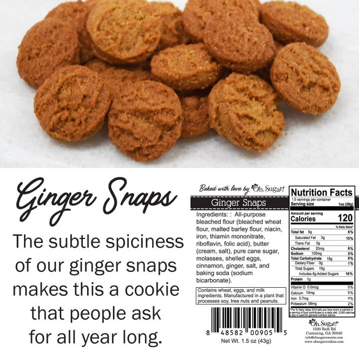 Oh, Sugar! - Wholesale Cookie - PERSONALIZED Christmas Cookie Bags (Label PELF)
