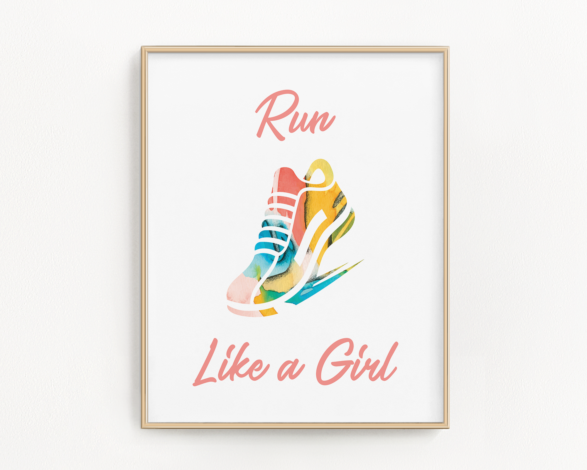 Flip The Script Studios - Wholesale Art Print - Run Like A Girl Art Print0