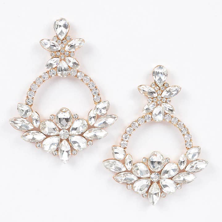 Rhinestone Earring for wholesale by 3AM BY H&D ACCESSORIES