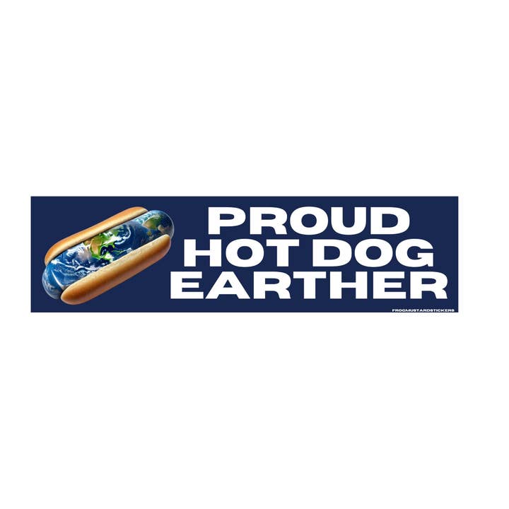 Proud Hot Dog Earther pour la vente par Frog Mustard Stickers