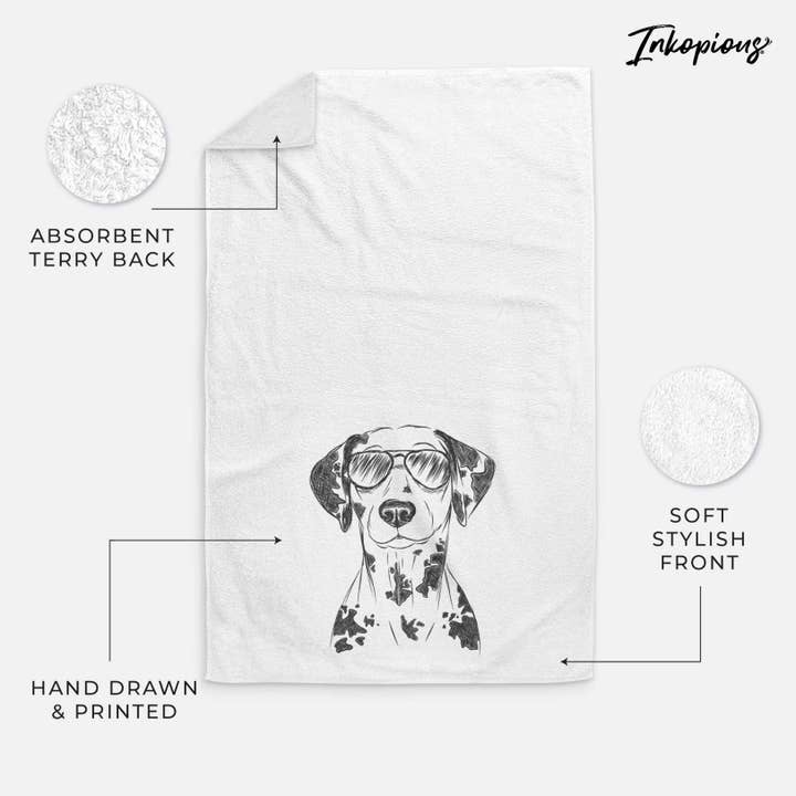 Spot the Dalmatian Hand Towel for wholesale by Inkopious