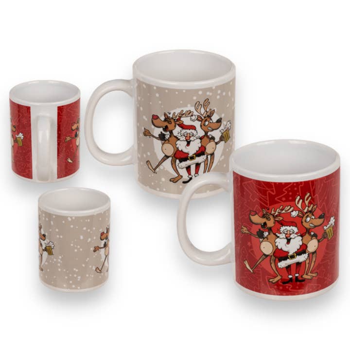 Kinky Pleasure - B103 - Crazy Santa Drinking Mug - 325ml - 2 Colours for wholesale by Kinky Pleasure