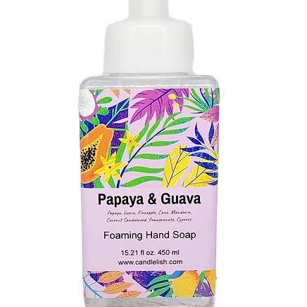 Papaya & Guava Foaming Hand Soap for wholesale by Candlelish