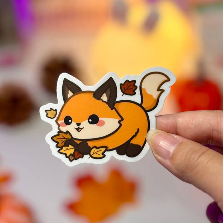 owloArt - Wholesale Sticker - Autumn Fox Waterproof Matte Stickers