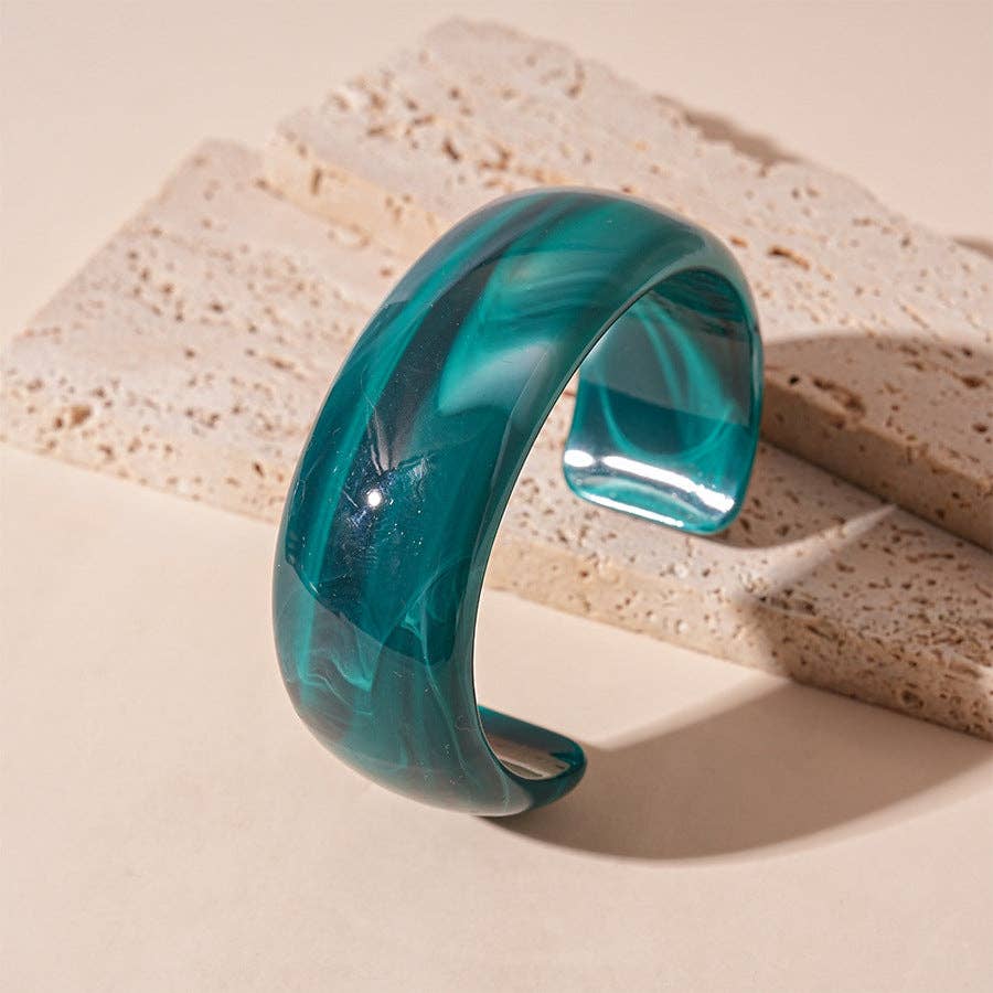 Dipped Shop – Pulseira de missangas por atacado – Pulseiras Abertas Acrílicas Tie-Dye Vintage DP25D6278