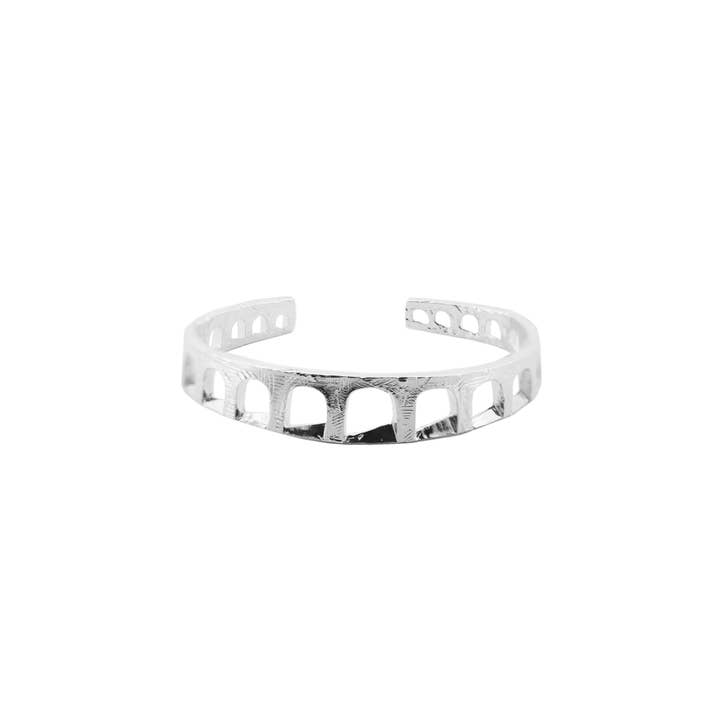 Brazalete unisex Aqueduct plata 925 para venta al por mayor de Co.ro Jewels