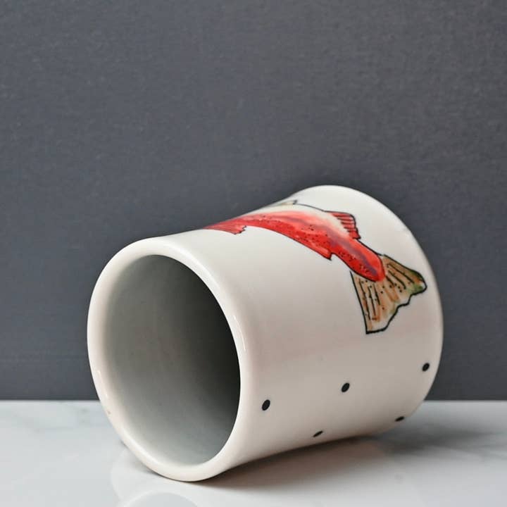 Lucy Nilan Studios - Wholesale Coffee Mug - Pink Salmon4