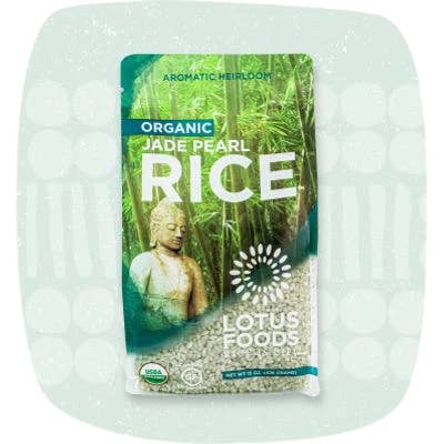 Lotus Foods - Vendita all'ingrosso Riso - Riso biologico Jade Pearl - 15 oz/6pk
