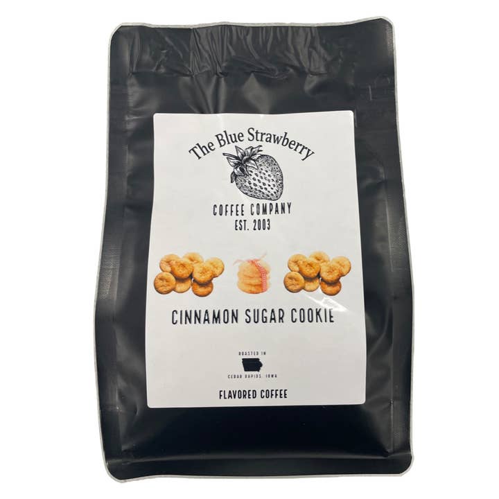The Blue Strawberry Coffee Co - Wholesale Ground Coffee - Cinnamon Sugar Cookie (Flavored Coffee)