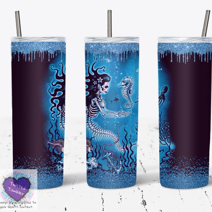 Gobelet à double paroi Mermaid V1 20 oz pour la vente par Twisted Tumbler, LLC