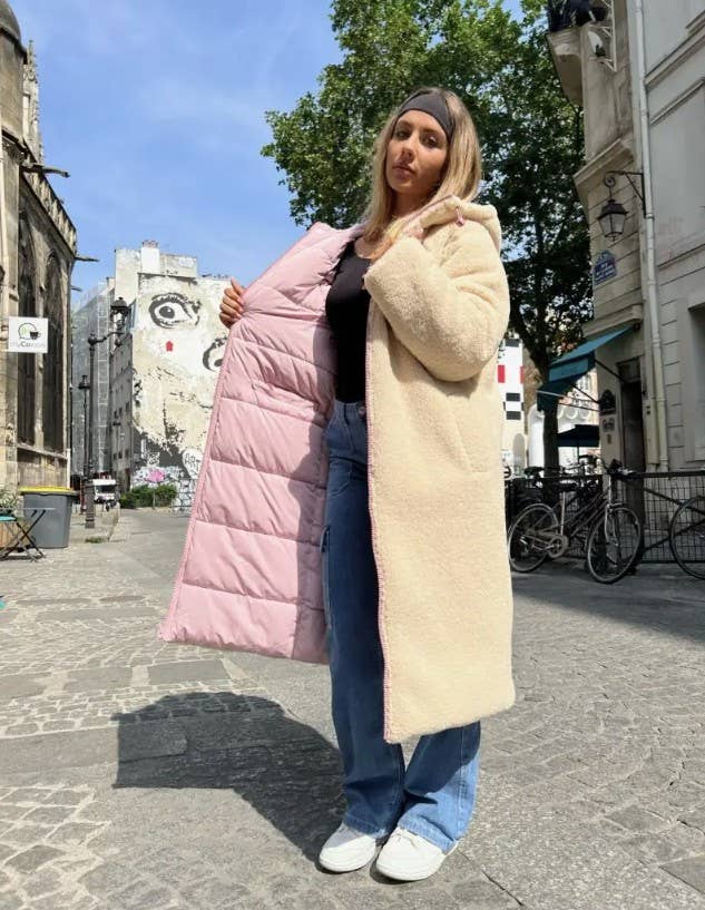 KZELL PARIS - Wholesale Puffer Jacket - Women's - REVERSIBLE LONG PUFFER JACKET0