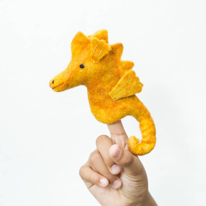 Silk Road Bazaar - Wholesale Finger Puppet - Kids & Baby - Seahorse Finger Puppet1