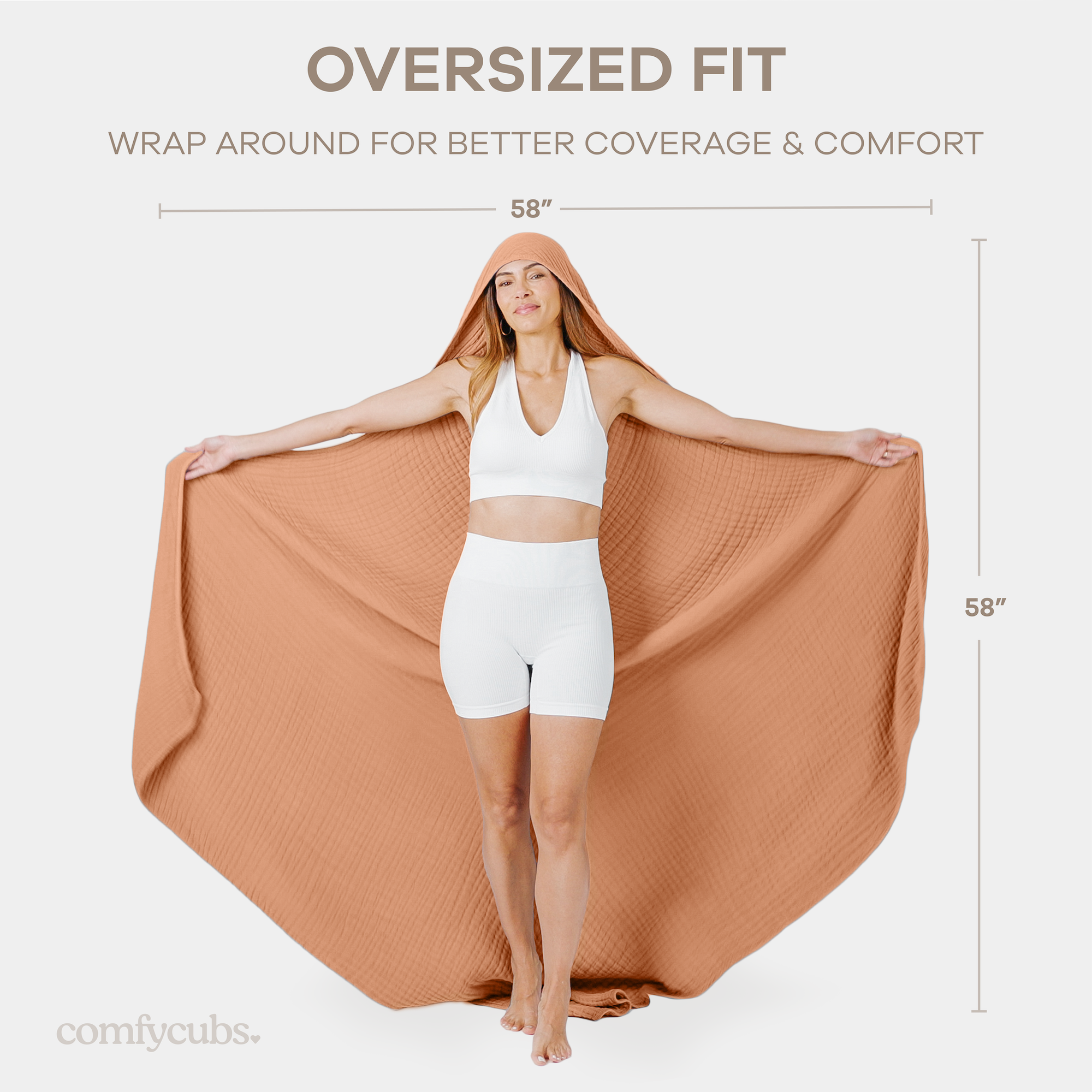 Comfy Cubs - Wholesale Bath Towel - Adult Hooded Towel, Large Hoodie Blanket by Comfy Cubs
32