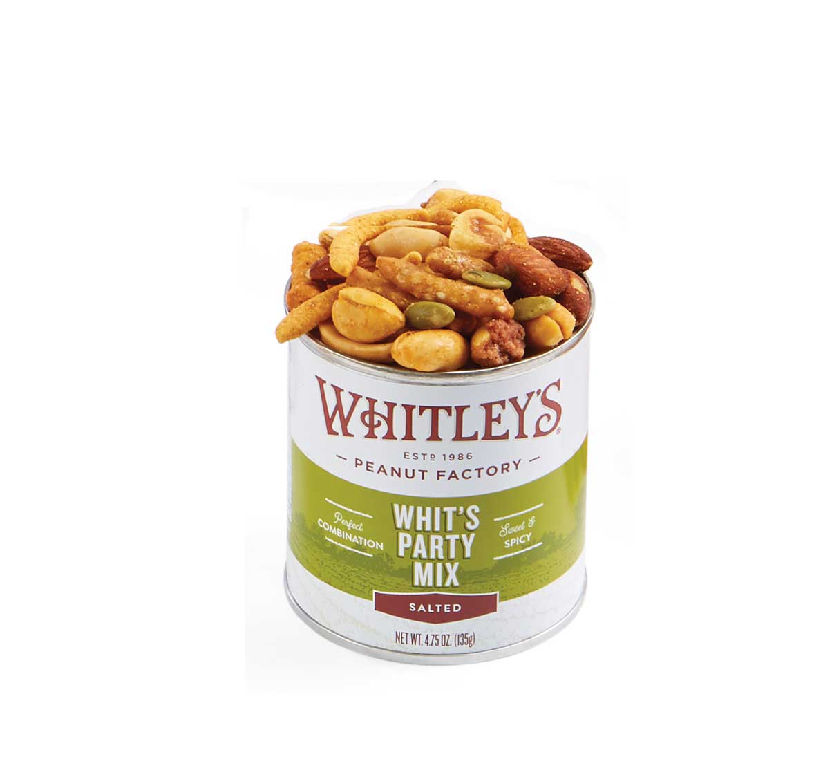 Whitley's Peanut Factory - Wholesale Trail Mix - 4.75 oz. Whit's Party Mix